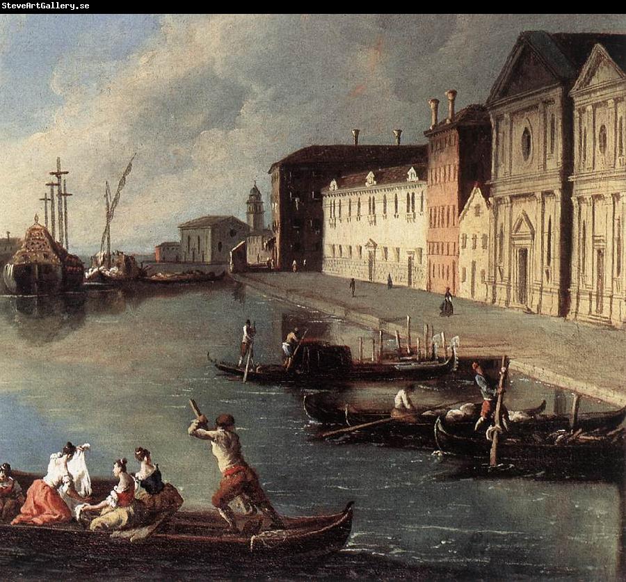 RICHTER, Johan View of the Giudecca Canal (detail)
